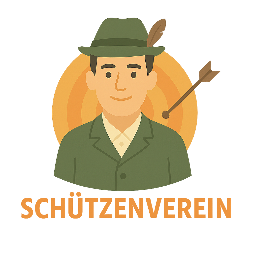 Illustration: Schützenverein mit Königsschießen und Schützenfest